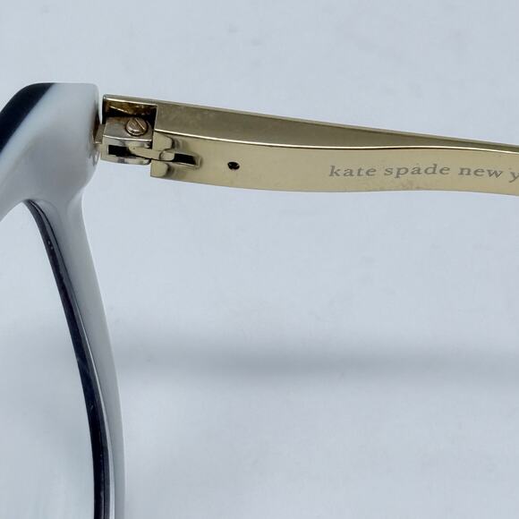 Kate Spade Eyeglasses Case Cream Black Eyeglasses Frames Caylen SOT 135 - Picture 12 of 16